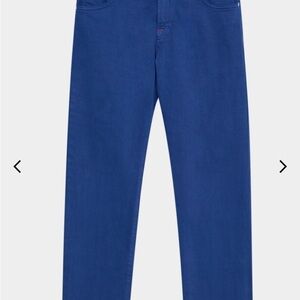 NOT FOR SALE Kiton Napoli Made In Italy Blue Men's Linen Cotton Jeans Size 38